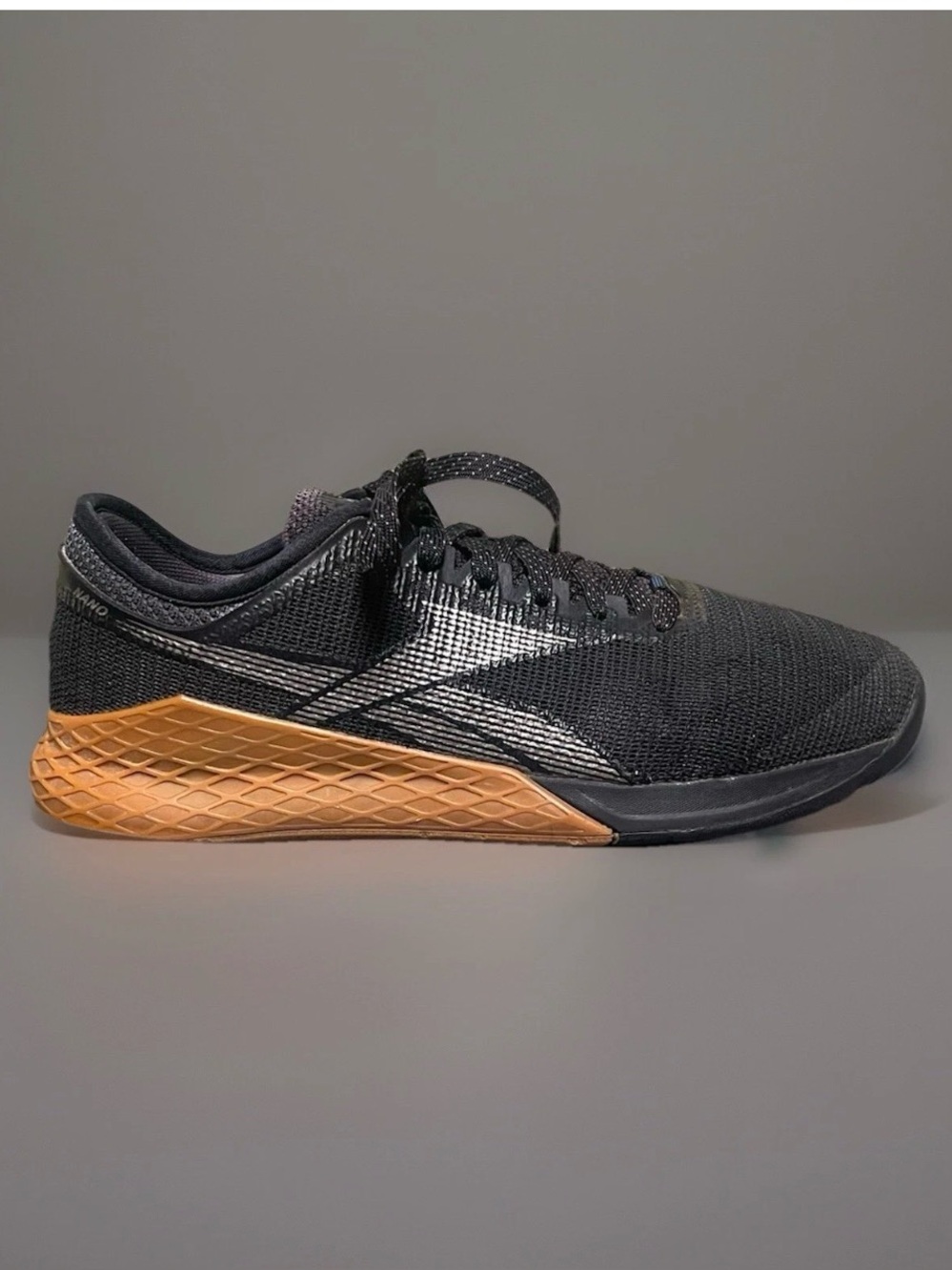 Reebok Nano 9 Black/Gum Cross Fit Men's Training Shoes Size 10